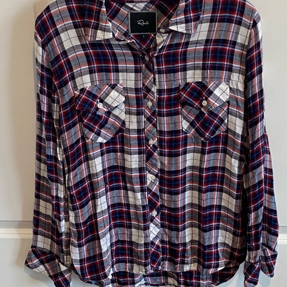 Rails flannel size small - blue and red, excellent condition - Picture 2 of 4